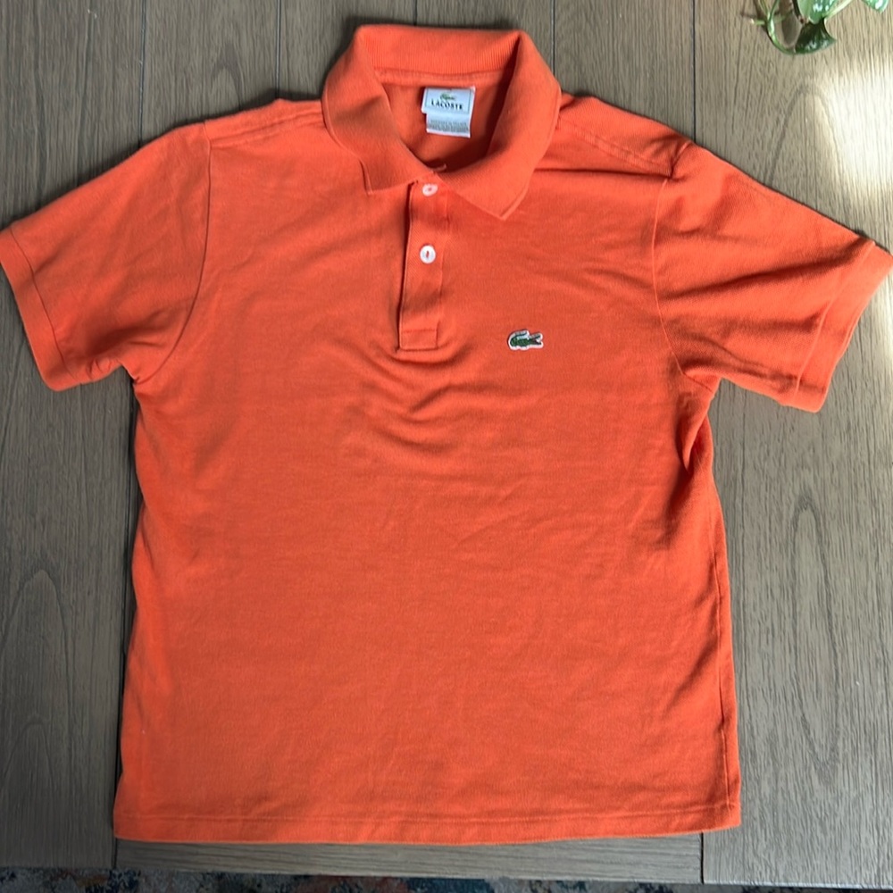 Kids Lacoste Polo Pique Short Size 14